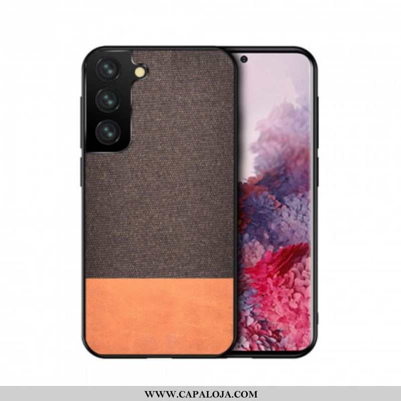 Capa Para Samsung Galaxy S21 Plus 5G Couro Falso De Textura Dupla