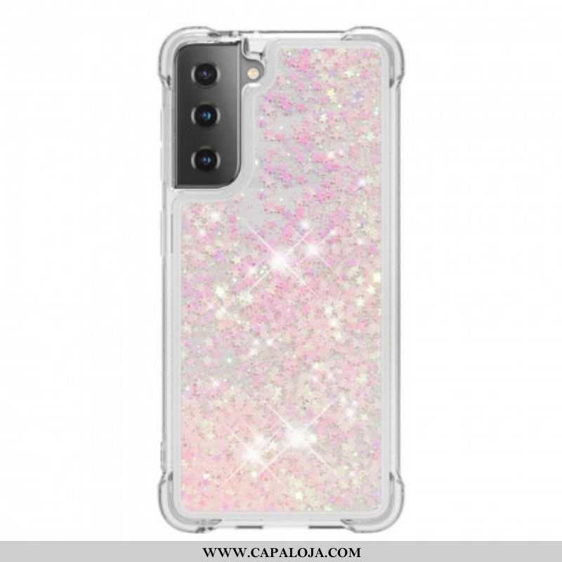 Capa Para Samsung Galaxy S21 Plus 5G Desejos Lantejoulas