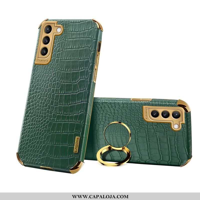 Capa Para Samsung Galaxy S21 Plus 5G Efeito Pele De Crocodilo X-case