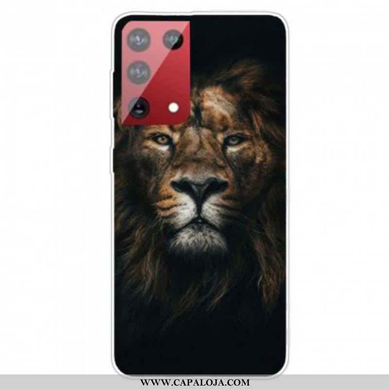 Capa Para Samsung Galaxy S21 Ultra 5G Fabuloso Felino