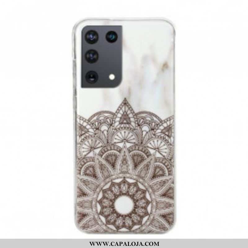 Capa Para Samsung Galaxy S21 Ultra 5G Mandala Marmorizada