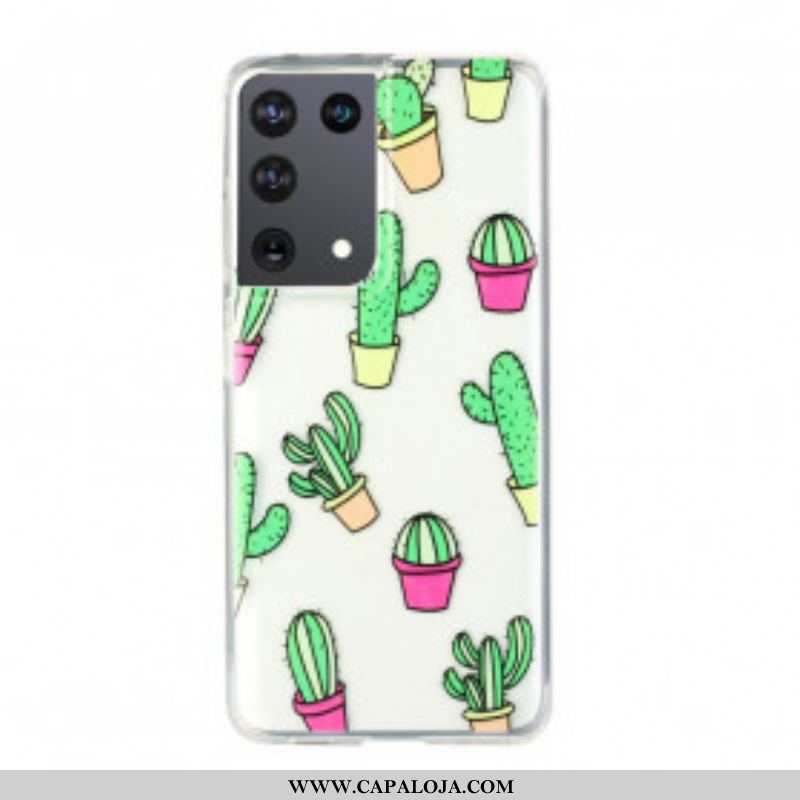 Capa Para Samsung Galaxy S21 Ultra 5G Mini Cactos