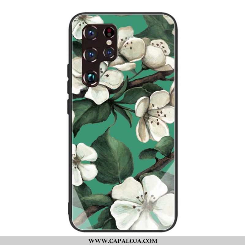 Capa Para Samsung Galaxy S21 Ultra 5G Vidro Temperado Vegetal