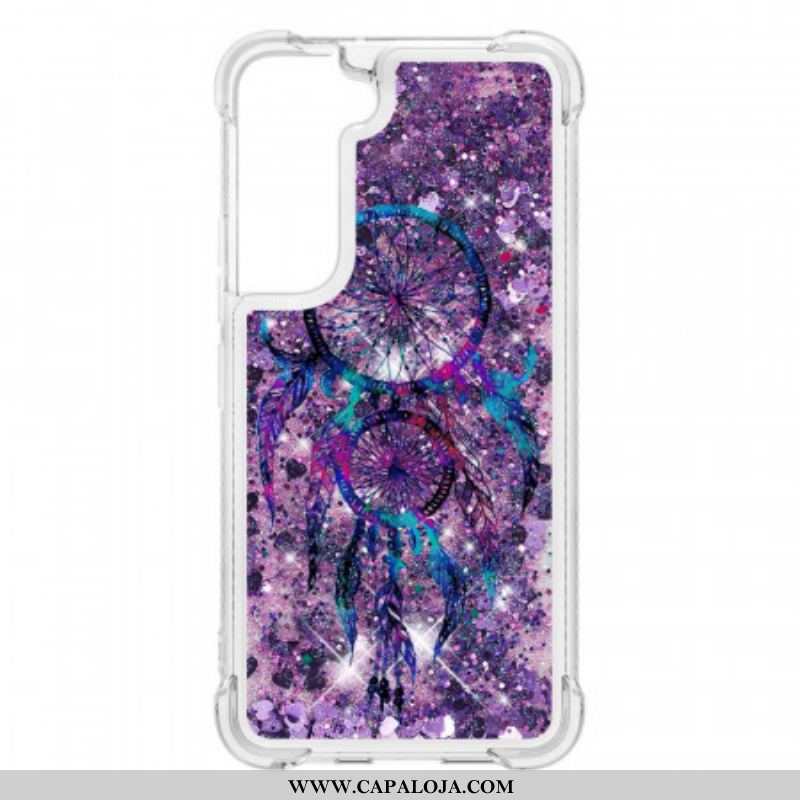 Capa Para Samsung Galaxy S22 5G Apanhador De Sonhos Glitter