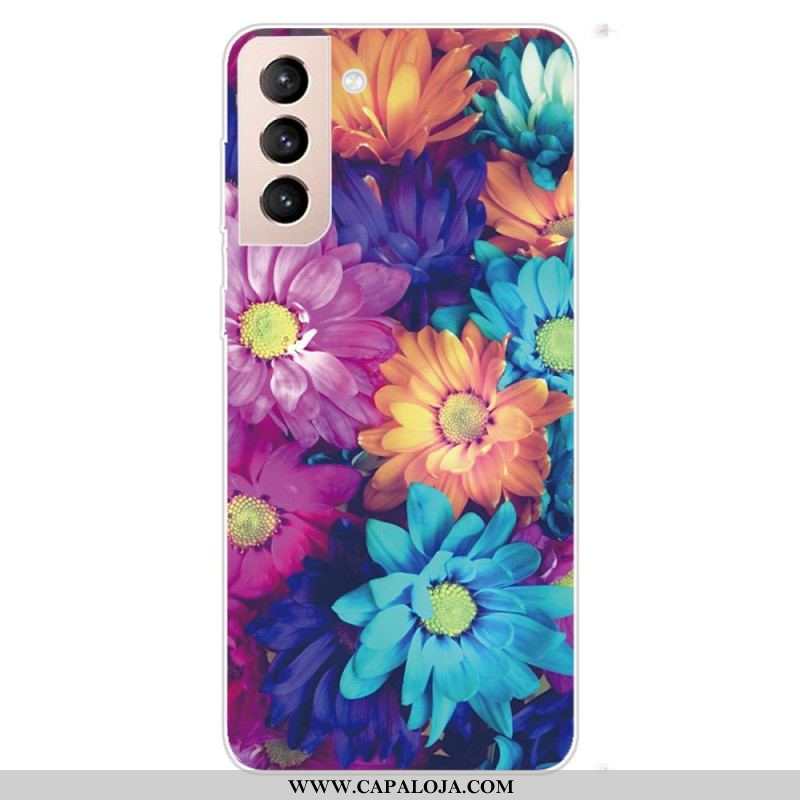 Capa Para Samsung Galaxy S22 5G Flores Flexíveis