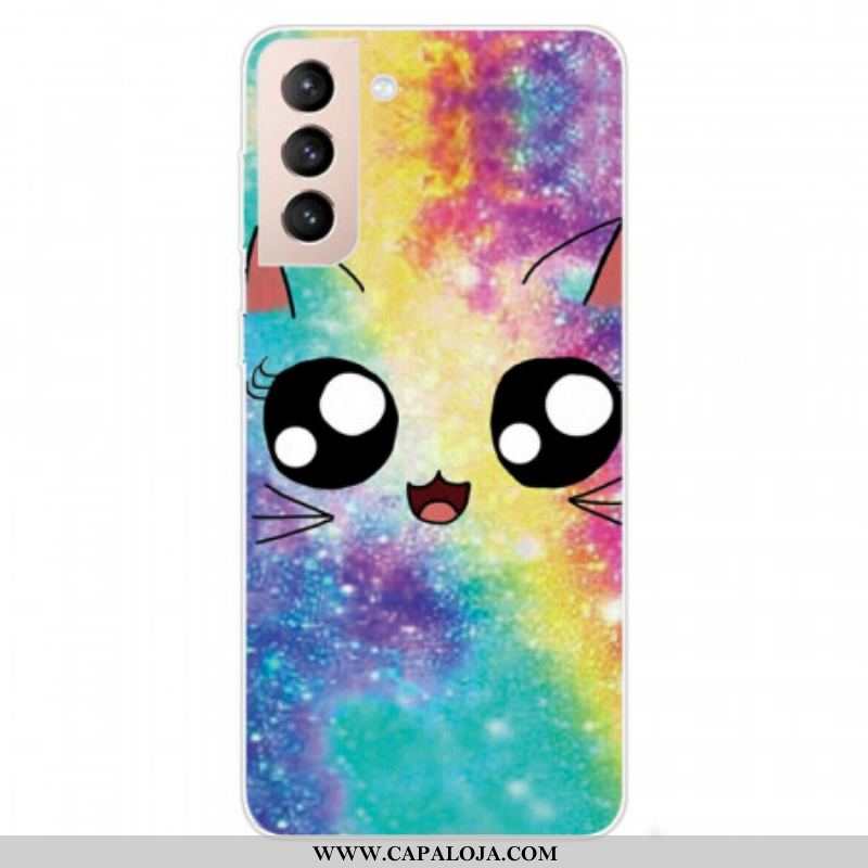 Capa Para Samsung Galaxy S22 5G Gato De Desenho Animado