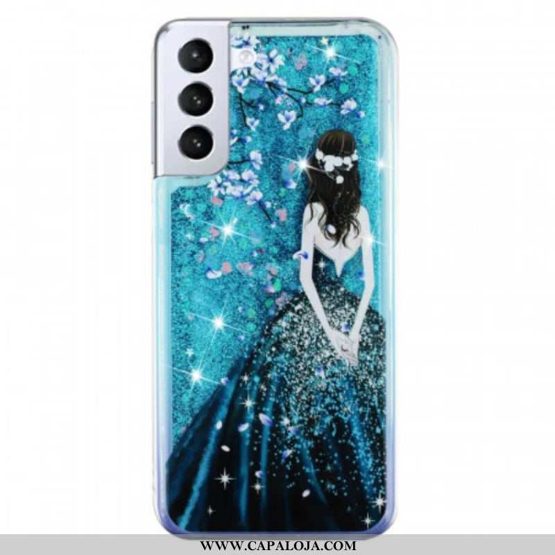 Capa Para Samsung Galaxy S22 5G Lantejoulas Femininas