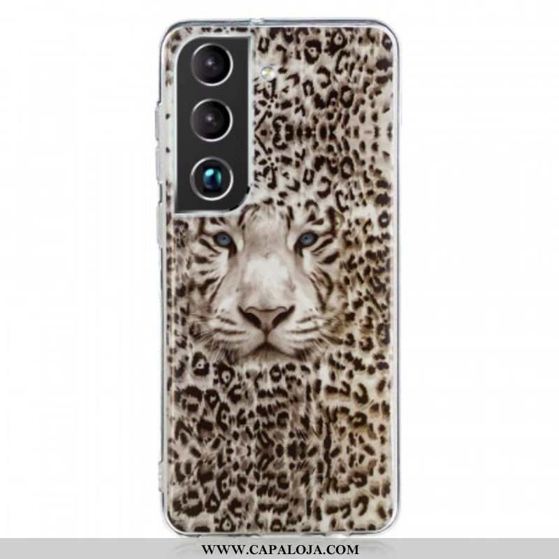 Capa Para Samsung Galaxy S22 5G Leopardo Fluorescente