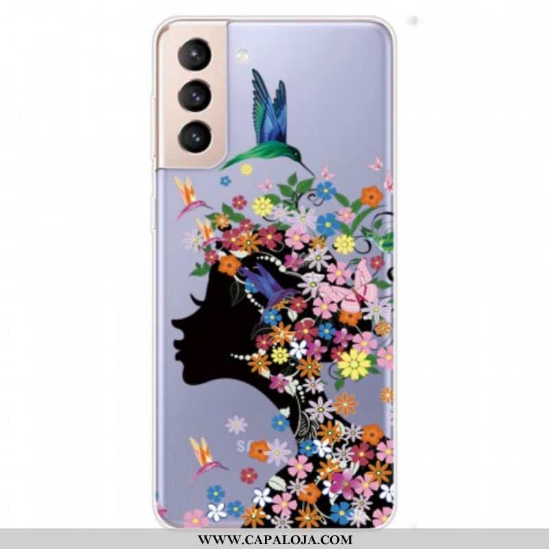 Capa Para Samsung Galaxy S22 5G Linda Cabeça De Flor