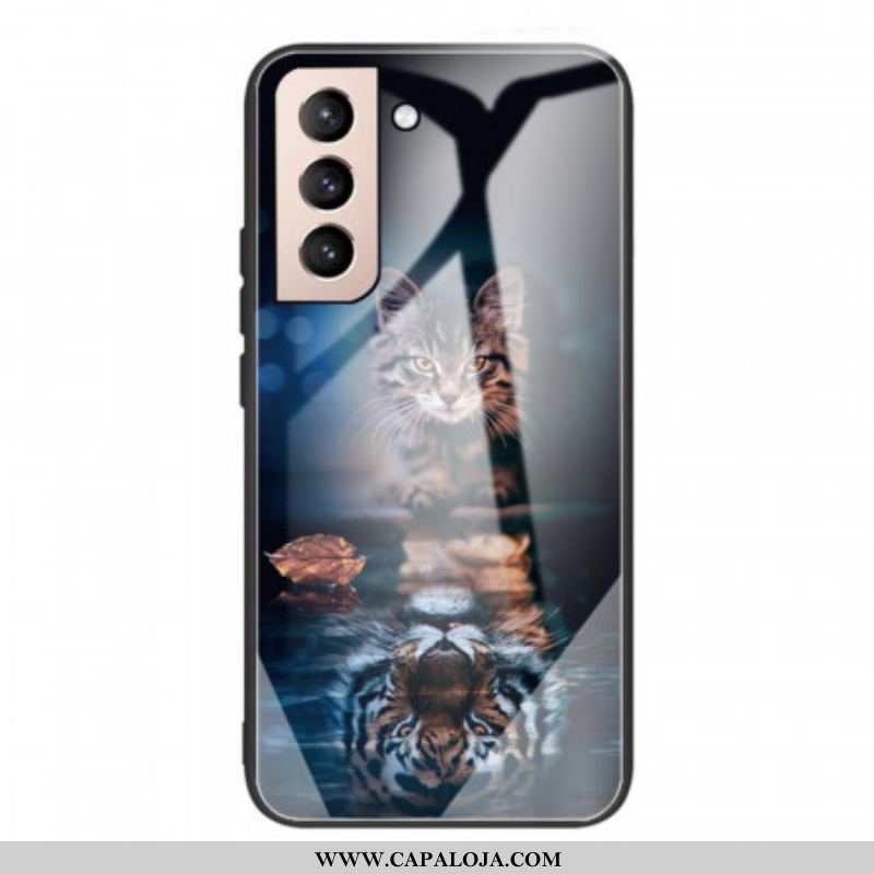 Capa Para Samsung Galaxy S22 5G Meu Vidro Temperado Tigre