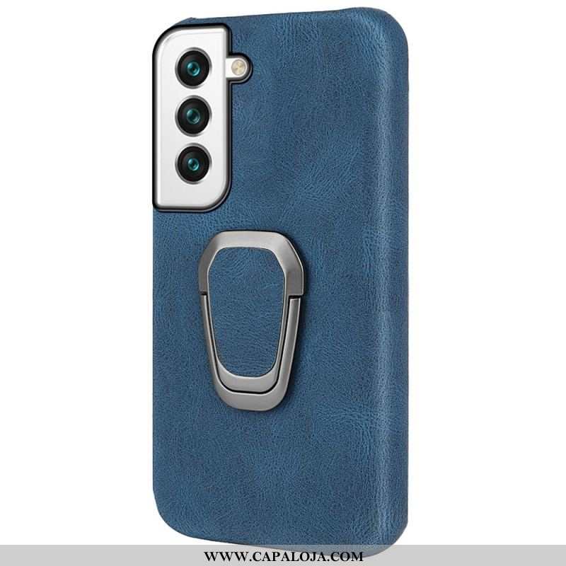 Capa Para Samsung Galaxy S22 5G Novas Cores Com Suporte Para Anéis De Efeito De Couro