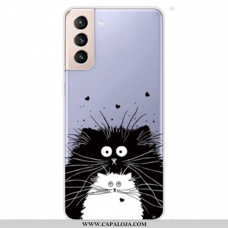 Capa Para Samsung Galaxy S22 5G Olha Os Gatos