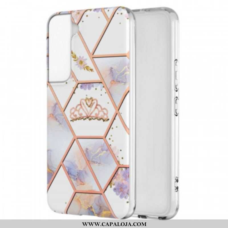 Capa Para Samsung Galaxy S22 Plus 5G Coroa De Mármore