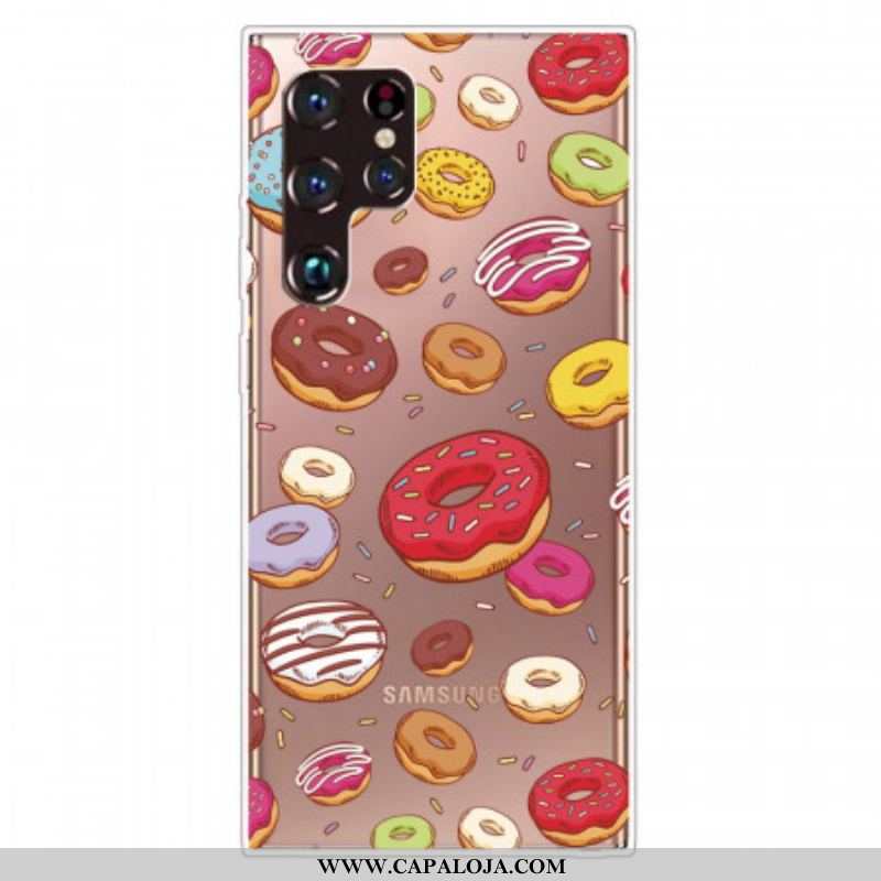 Capa Para Samsung Galaxy S22 Ultra 5G Amo Rosquinhas