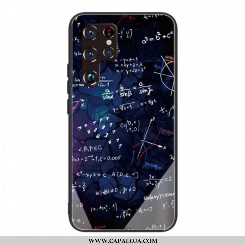 Capa Para Samsung Galaxy S22 Ultra 5G Cálculos Matemáticos De Vidro Temperado