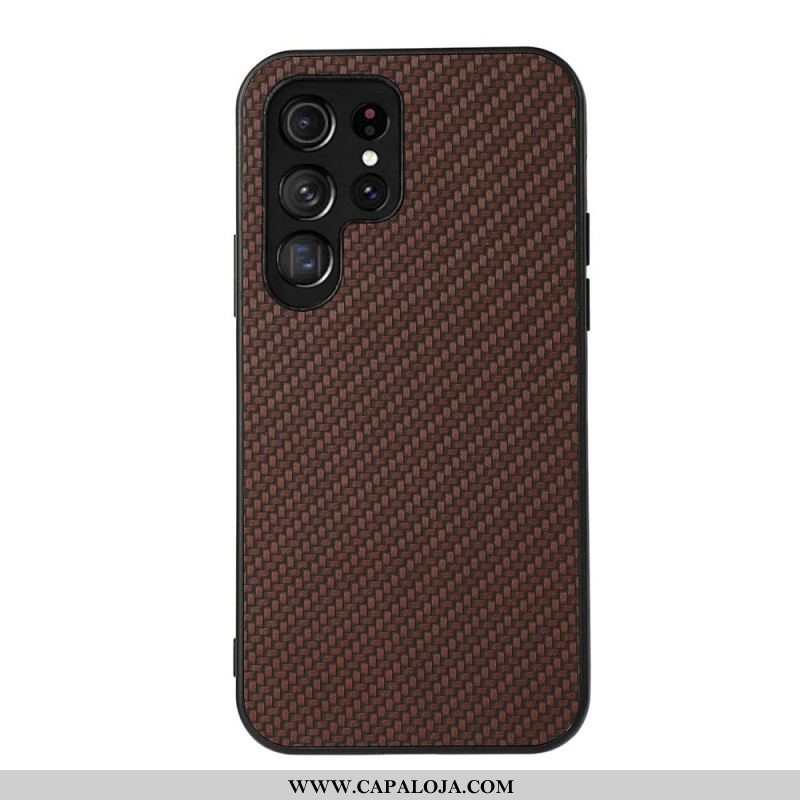 Capa Para Samsung Galaxy S22 Ultra 5G Fibra De Carbono