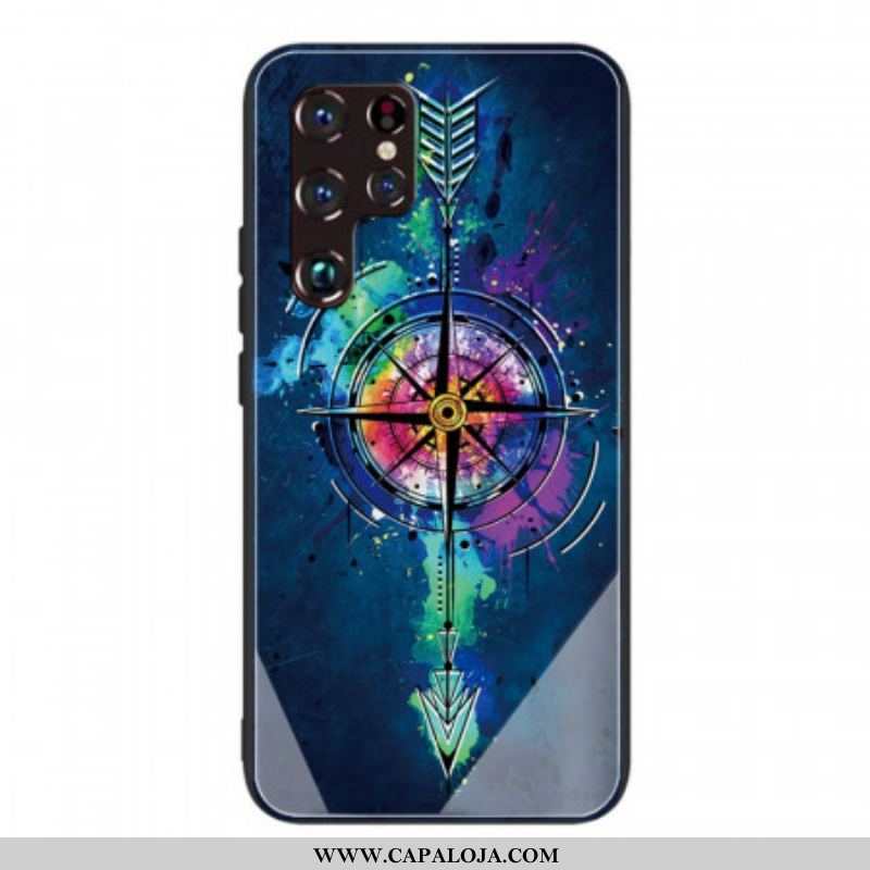 Capa Para Samsung Galaxy S22 Ultra 5G Flecha De Vidro Temperado