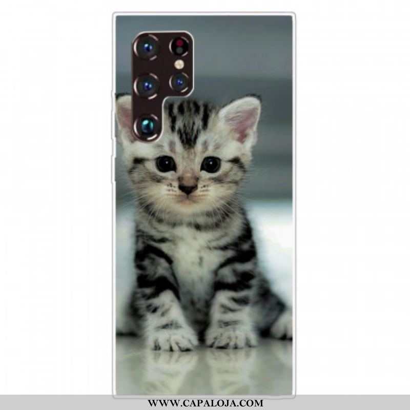 Capa Para Samsung Galaxy S22 Ultra 5G Gatinho Gatinho