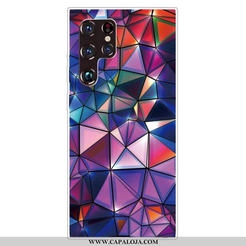 Capa Para Samsung Galaxy S22 Ultra 5G Geometria Flexível