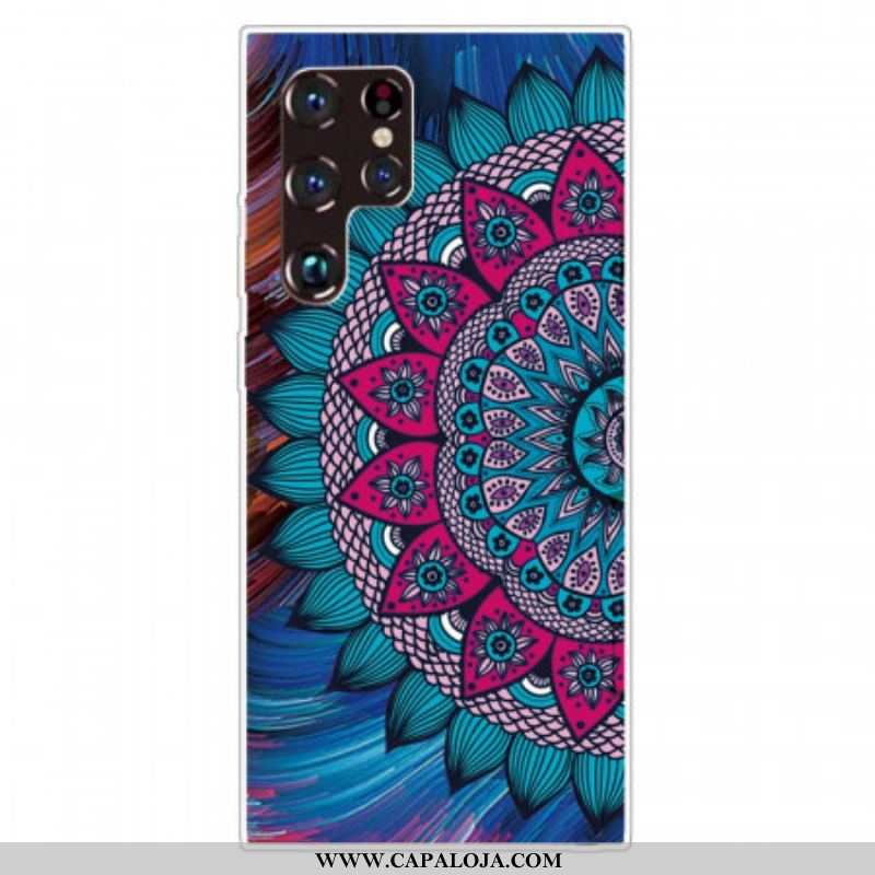 Capa Para Samsung Galaxy S22 Ultra 5G Mandala Colorida