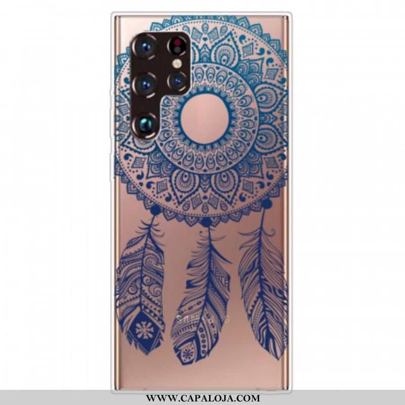 Capa Para Samsung Galaxy S22 Ultra 5G Mandala De Flor Única