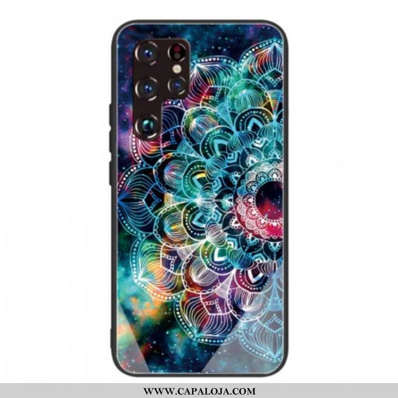 Capa Para Samsung Galaxy S22 Ultra 5G Mandala Vidro Temperado