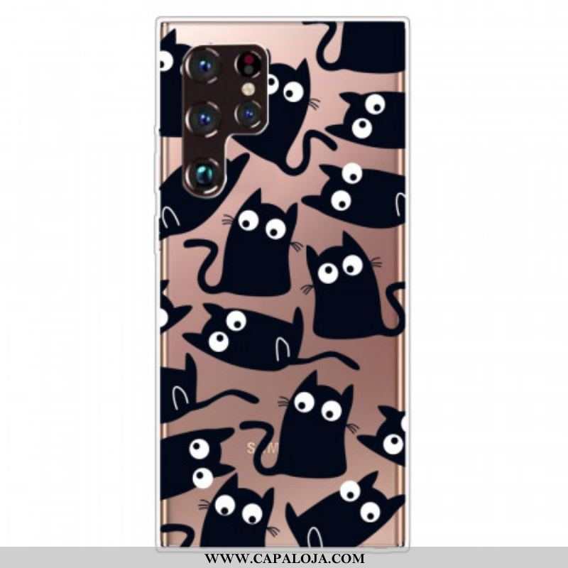 Capa Para Samsung Galaxy S22 Ultra 5G Ratos Pretos