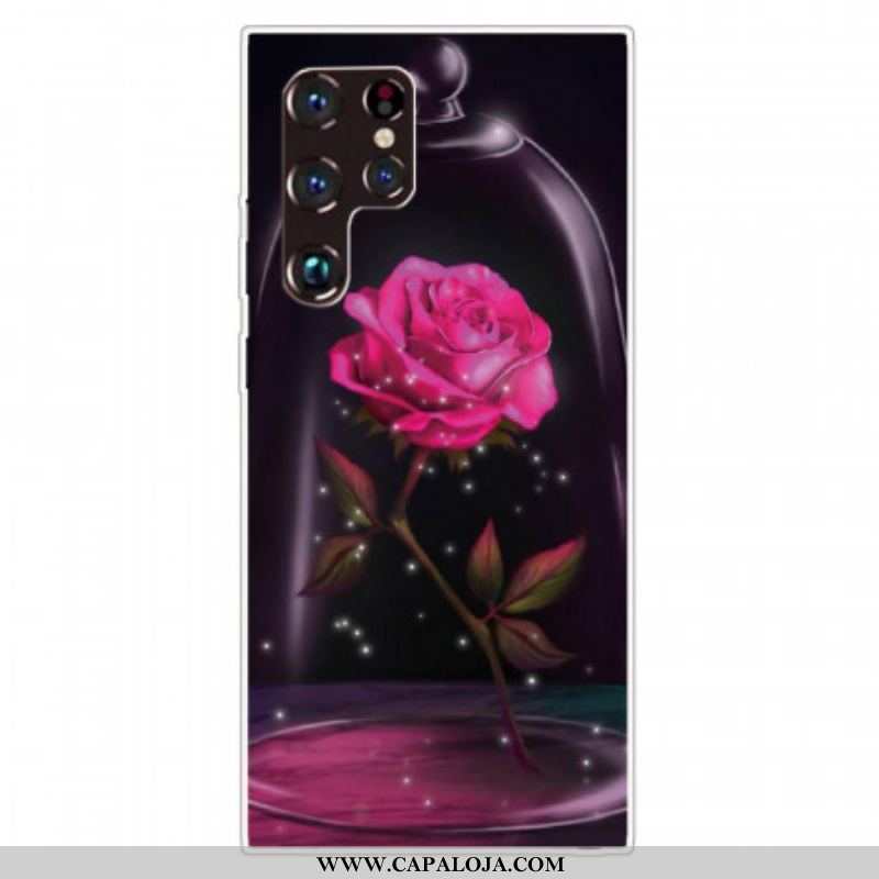 Capa Para Samsung Galaxy S22 Ultra 5G Rosa Mágico