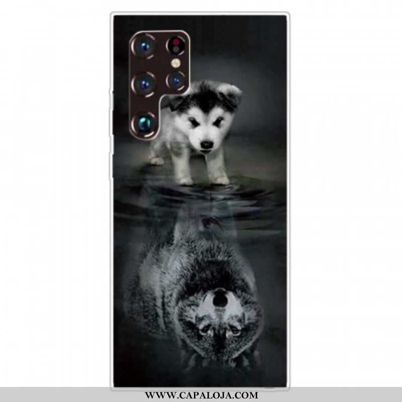 Capa Para Samsung Galaxy S22 Ultra 5G Sonho De Cachorrinho