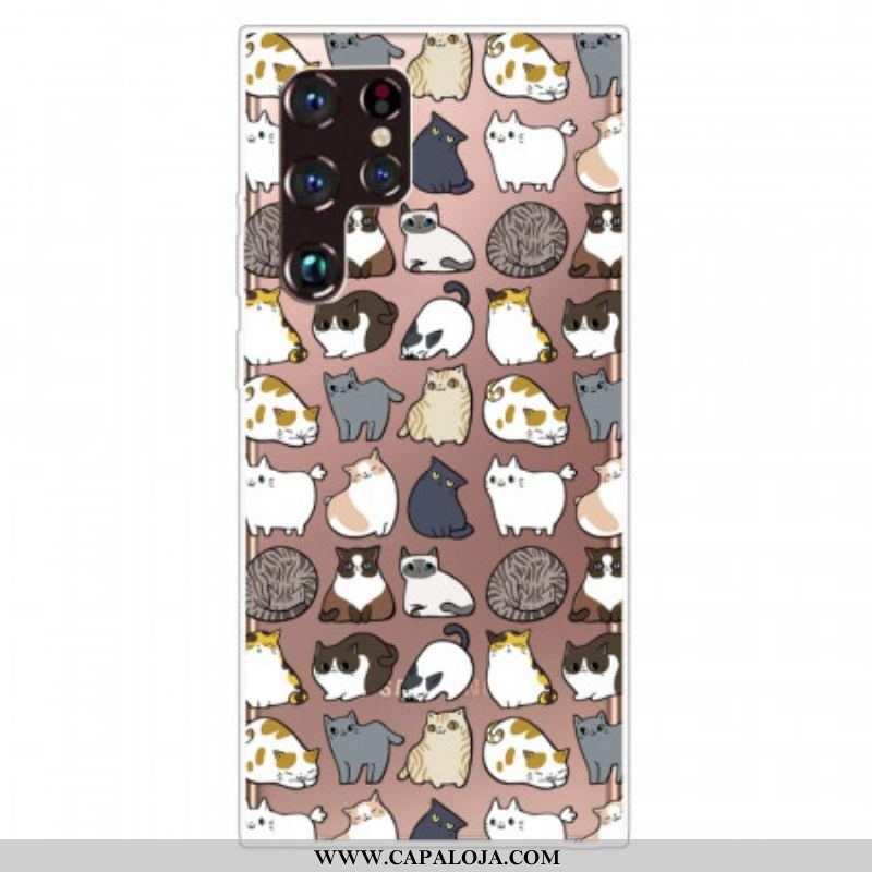 Capa Para Samsung Galaxy S22 Ultra 5G Top Cats