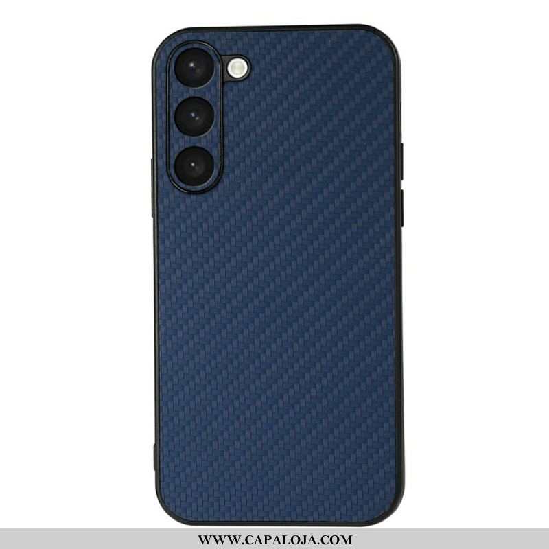 Capa Para Samsung Galaxy S23 5G Clássico Fibra De Carbono