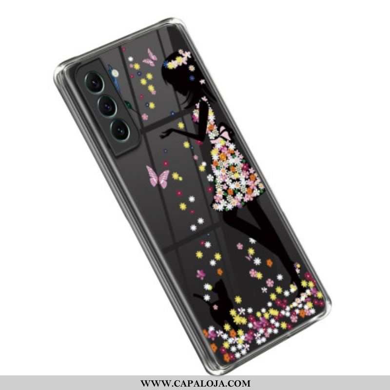 Capa Para Samsung Galaxy S23 5G Florista Sem Costura