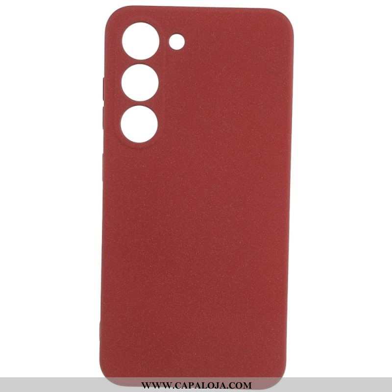 Capa Para Samsung Galaxy S23 5G Fosco De Silicone Flexível