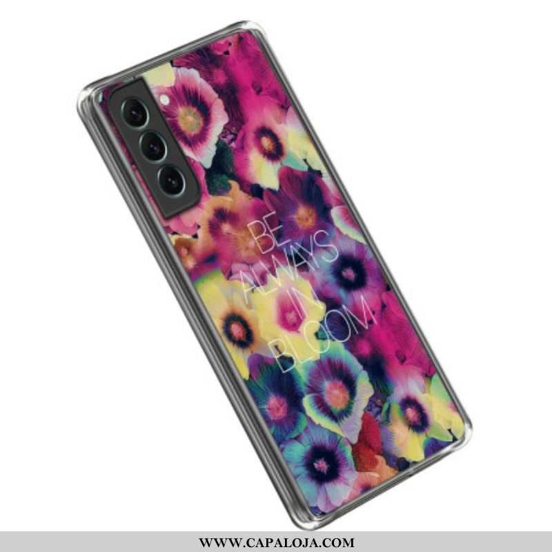 Capa Para Samsung Galaxy S23 5G Silicone Esteja Sempre Em Flor