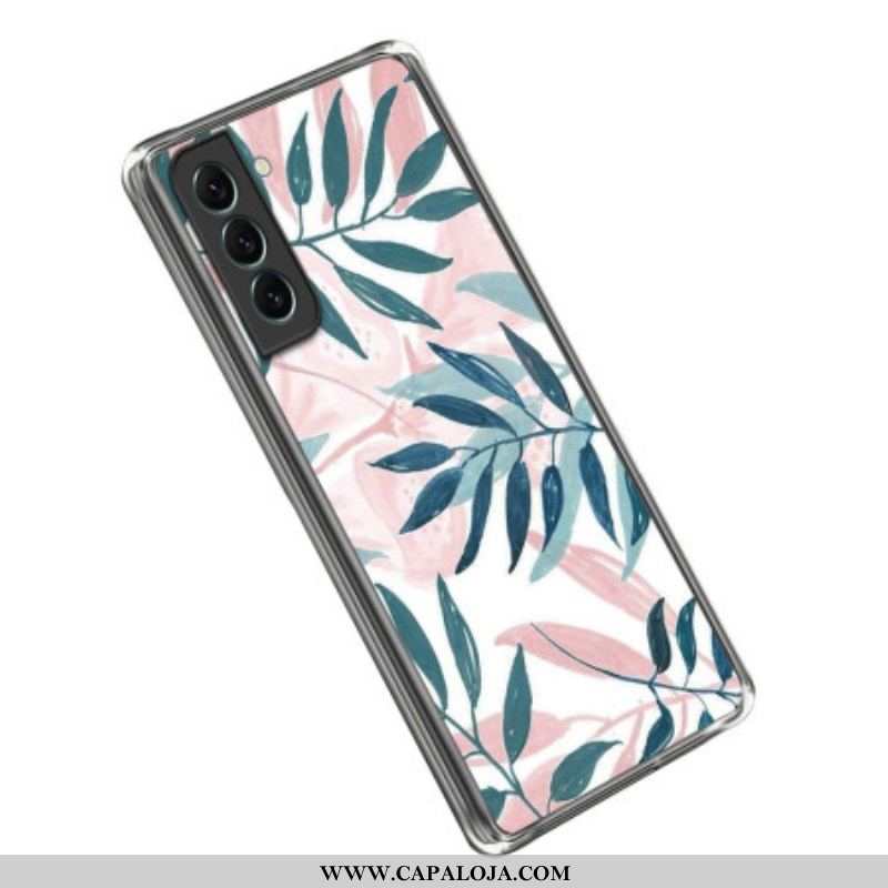 Capa Para Samsung Galaxy S23 Plus 5G Folhas Coloridas