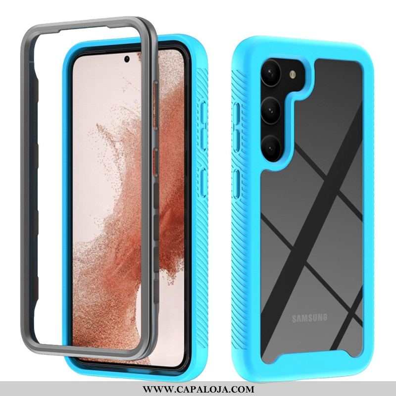 Capa Para Samsung Galaxy S23 Plus 5G Pára-choques De Estrutura Híbrida