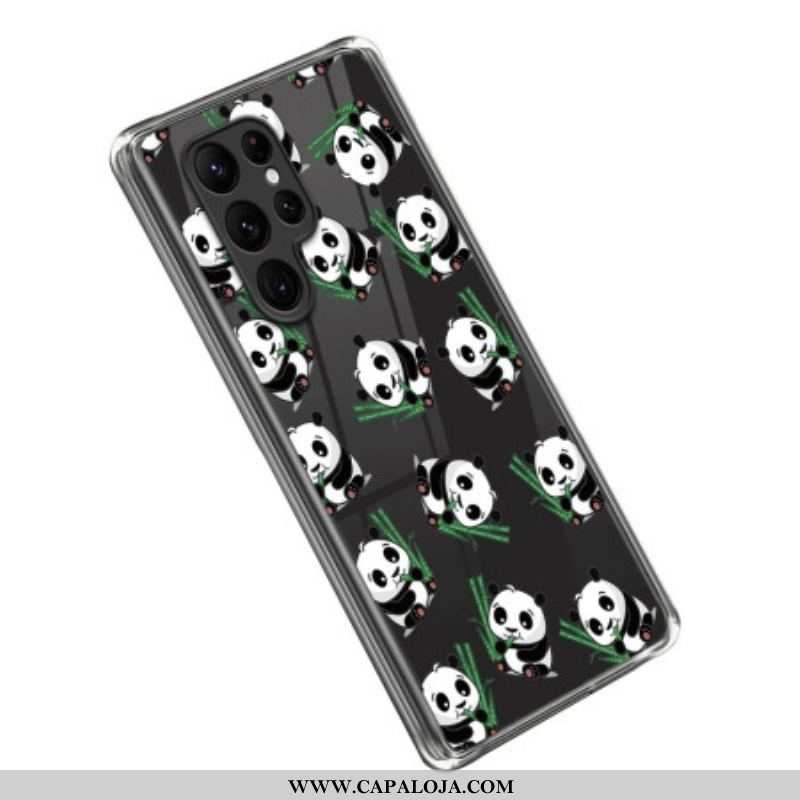 Capa Para Samsung Galaxy S23 Ultra 5G Pequenos Pandas