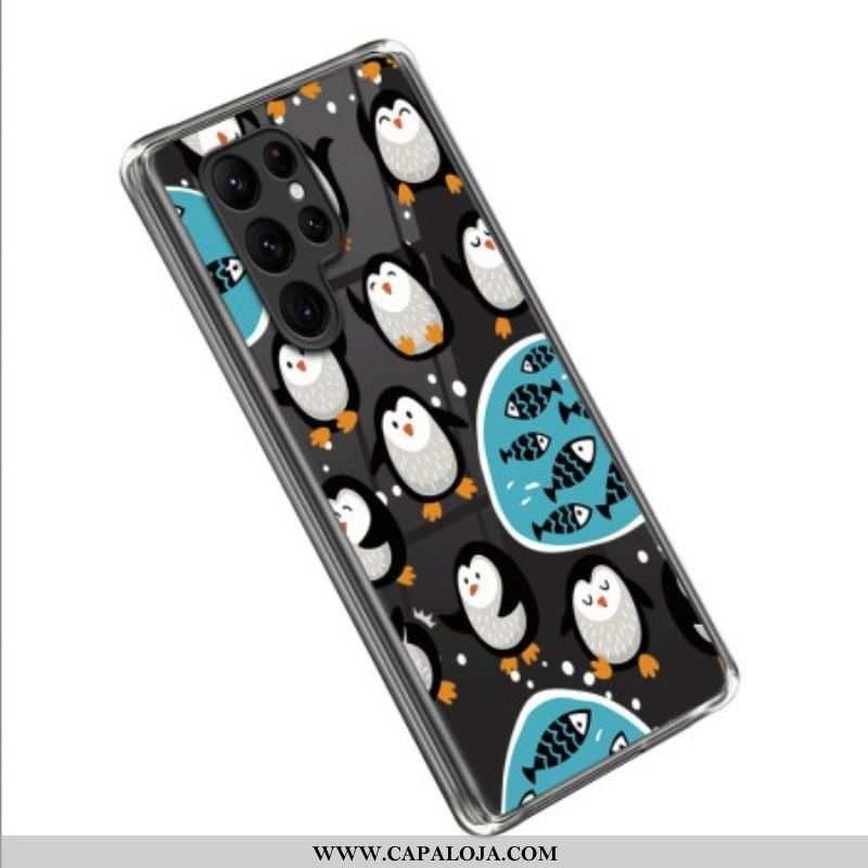 Capa Para Samsung Galaxy S23 Ultra 5G Pinguins