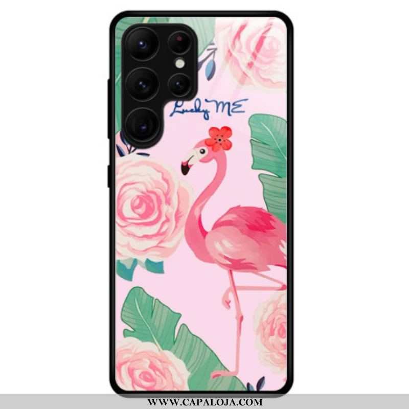 Capa Para Samsung Galaxy S23 Ultra 5G Vidro Temperado Flamingo