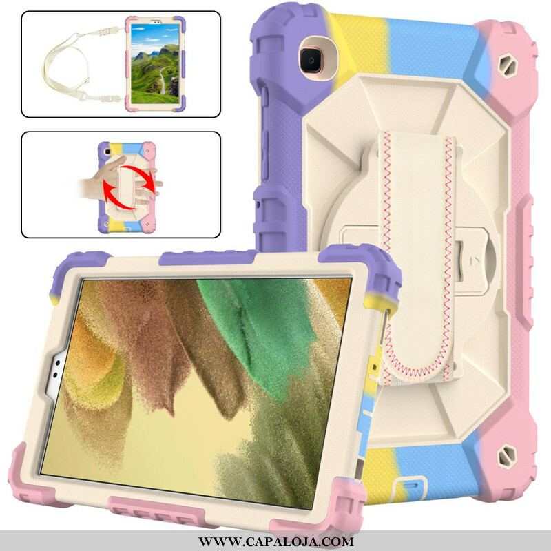 Capa Para Samsung Galaxy Tab A7 Lite Camuflagem Multifuncional