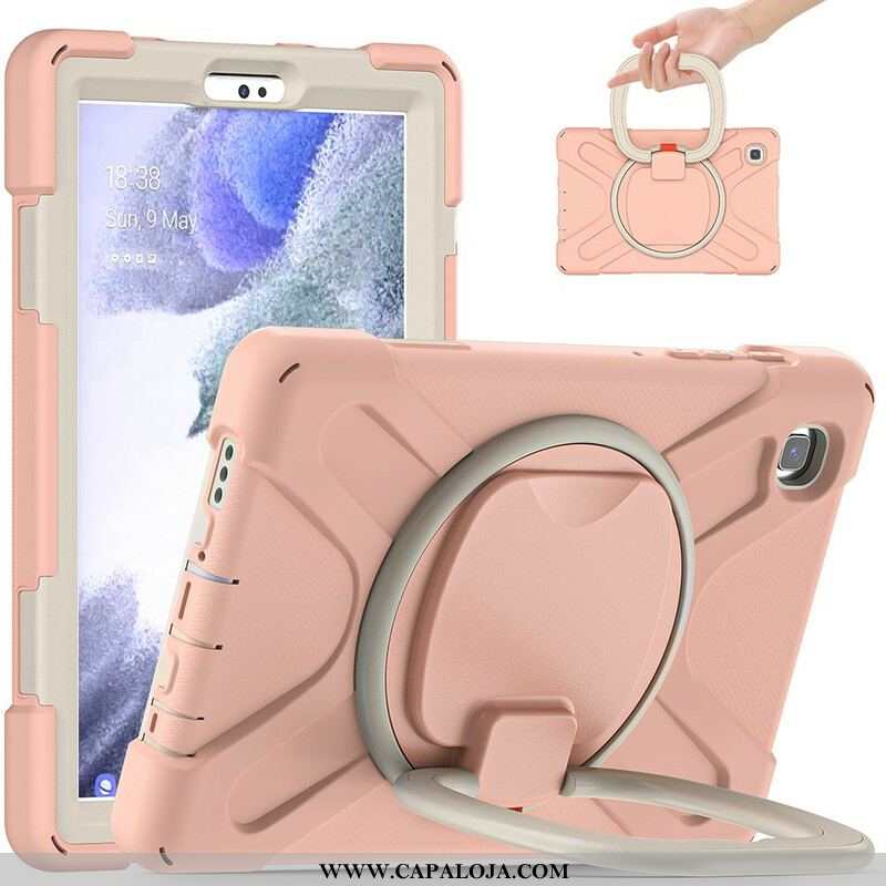 Capa Para Samsung Galaxy Tab A7 Lite Suporte De Anel Giratório Ultra Resistente