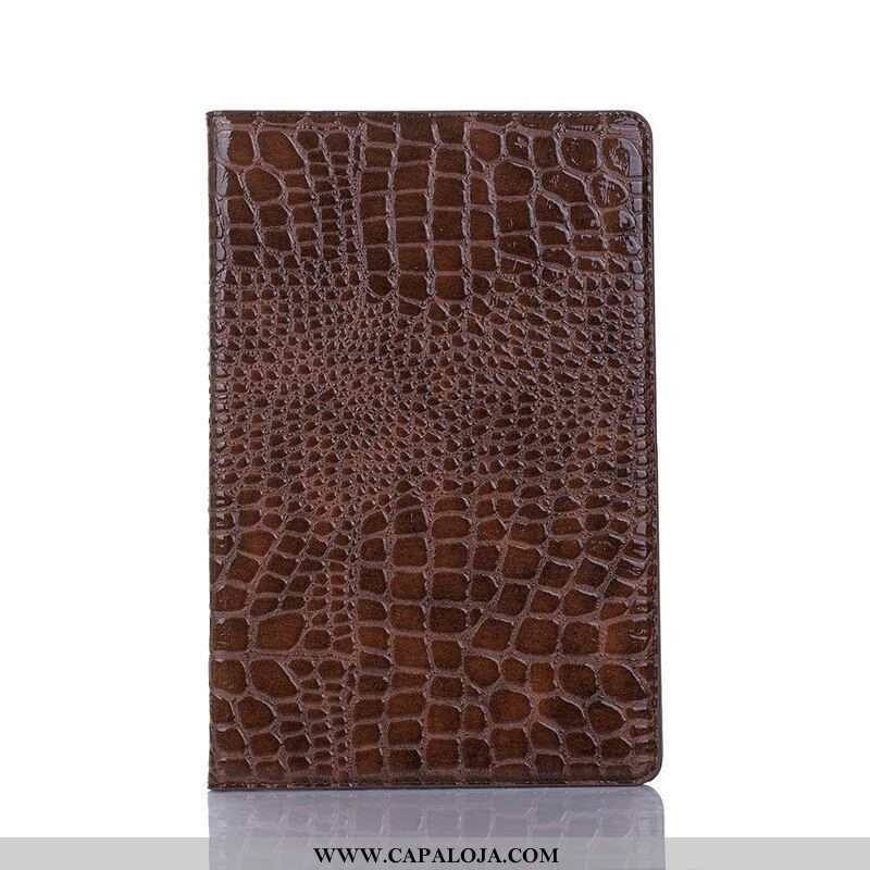 Capa Para Samsung Galaxy Tab A7 Lite Textura De Crocodilo