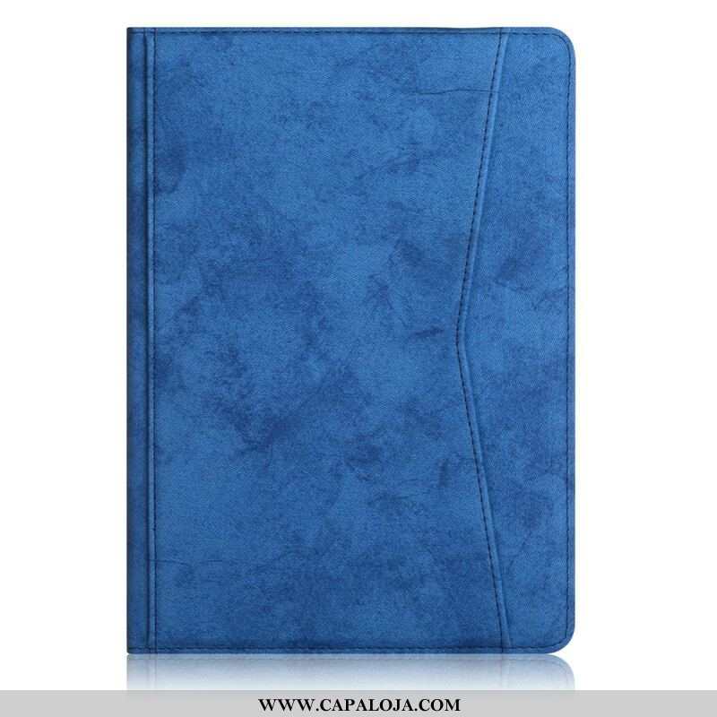 Capa Para Samsung Galaxy Tab S7 FE Efeito Couro Empresarial