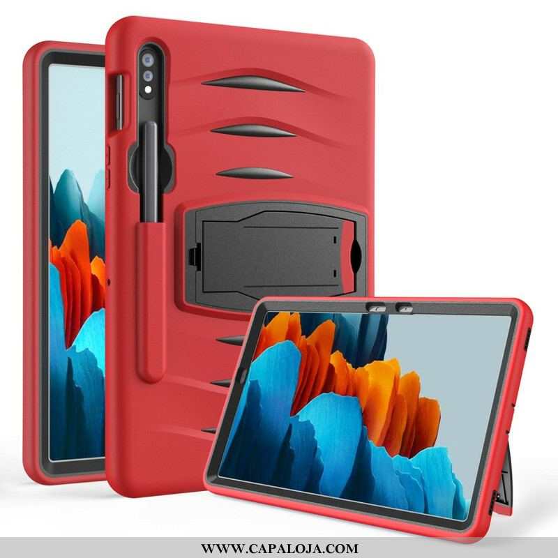 Capa Para Samsung Galaxy Tab S8 / Tab S7 Capa Proteção Proteção De Pára-choque Com Suporte