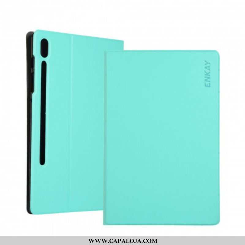 Capa Para Samsung Galaxy Tab S8 / Tab S7 Couro Sintético Enkay