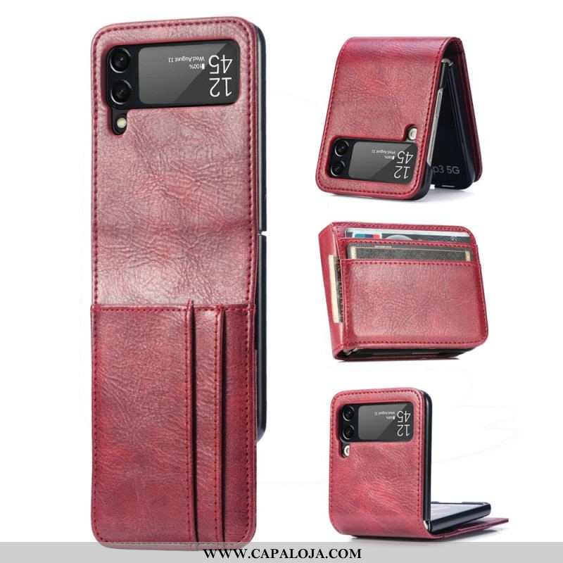 Capa Para Samsung Galaxy Z Flip 3 5G Capa Tipo Carteira De Couro Carteira De Couro Estilo