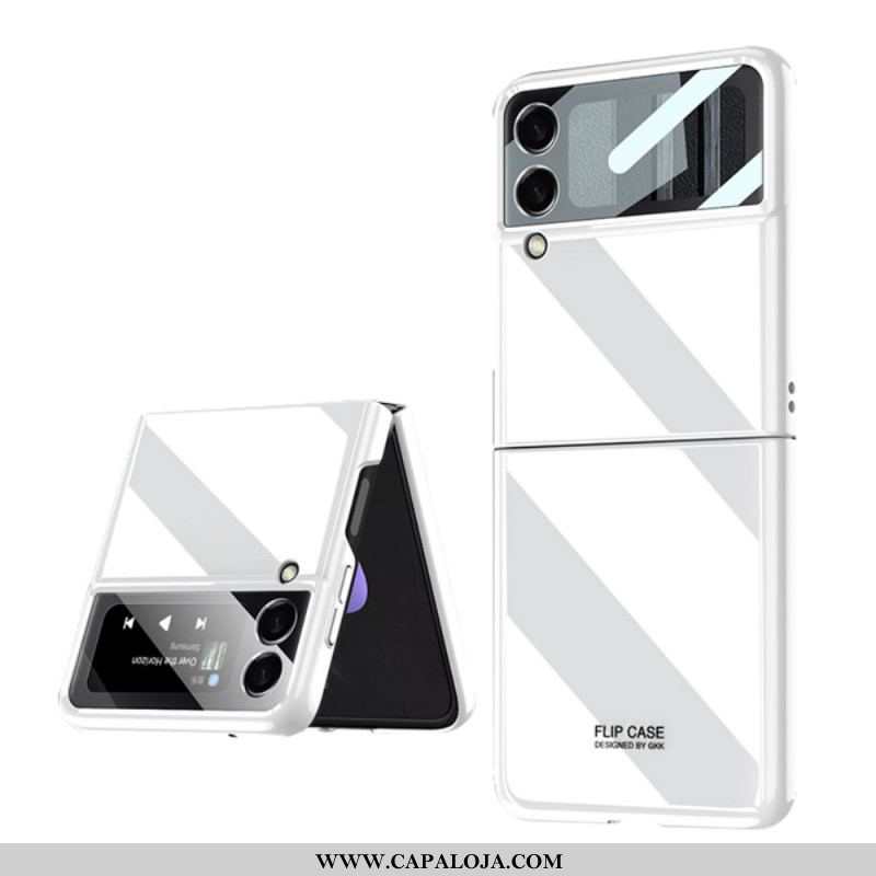 Capa Para Samsung Galaxy Z Flip 3 5G De Couro Espelho Gkk