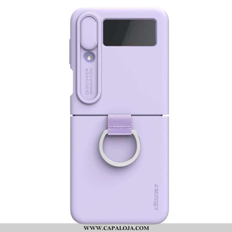 Capa Para Samsung Galaxy Z Flip 4 De Couro Nillkin