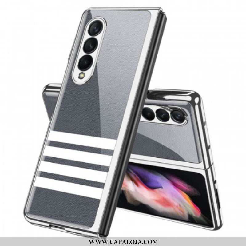 Capa Para Samsung Galaxy Z Fold 3 5G Barras De Vidro Temperado Gkk