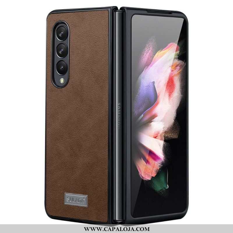 Capa Para Samsung Galaxy Z Fold 3 5G Couro Sintético Sulada